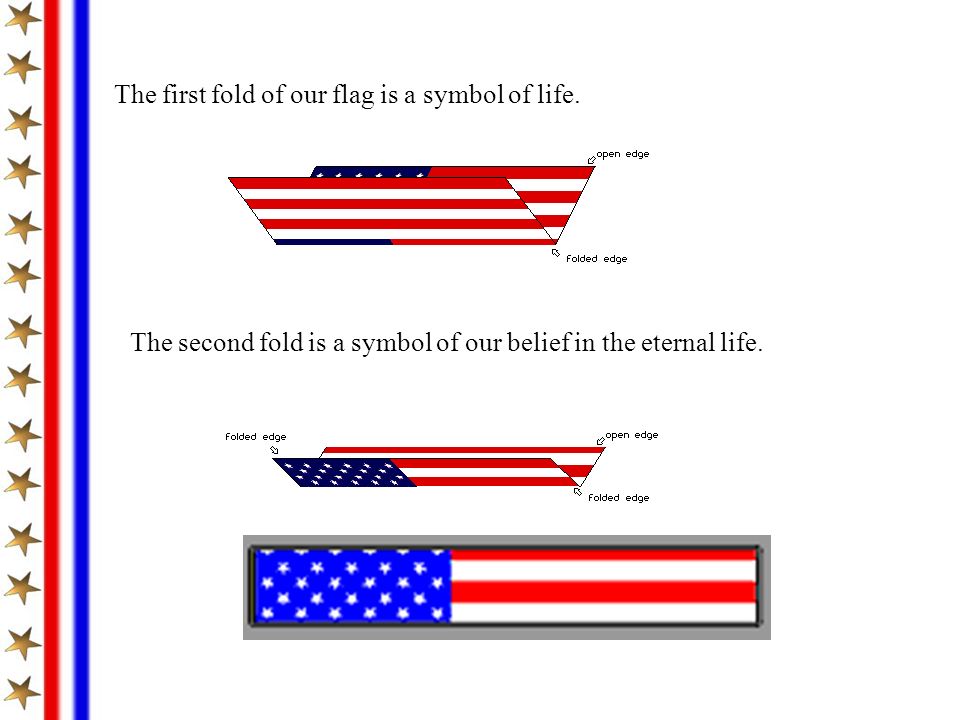 Flag folding meaning sale